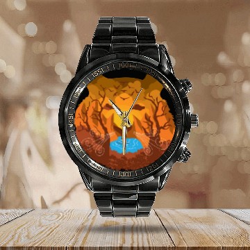 Discover Tiger Nature Calendar Steel Band Watch