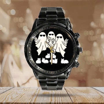 Discover Alone, not lonely!!! Calendar Steel Band Watch