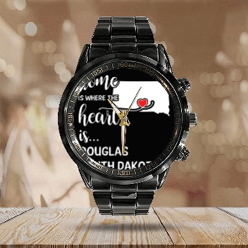 Discover Douglas County South Dakota Is Where My Heart Is Calendar Steel Band Watch