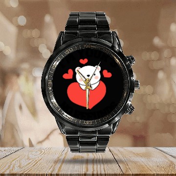Discover I'm Your's no refunds | cute couple quotes Calendar Steel Band Watch