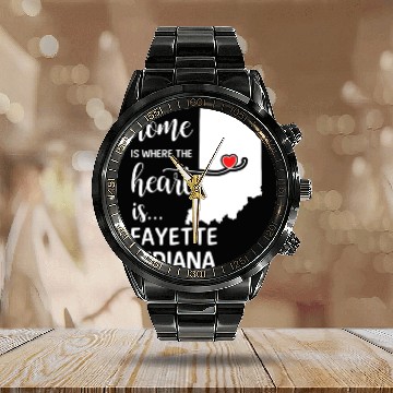 Discover Fayette County Indiana Is Where My Heart Is Cool Calendar Steel Band Watch
