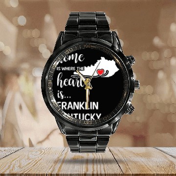 Discover Franklin County Kentucky Is Where My Heart Is Gift Calendar Steel Band Watch
