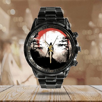 Discover Samurai Sunset Calendar Steel Band Watch