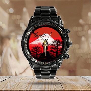 Discover Samurai Sunset Calendar Steel Band Watch