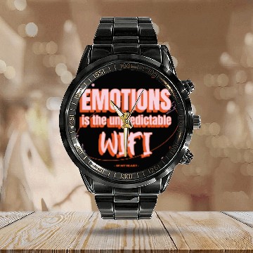Discover Emotion Wi-Fi: Mental Health Awareness Calendar Steel Band Watch