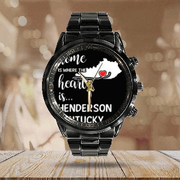 Discover Henderson County Kentucky Is Where My Heart Is Calendar Steel Band Watch