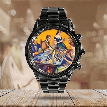 Discover Modern Classic mix - A Card game Calendar Steel Band Watch