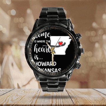 Discover Howard County Arkansas Is Where My Heart Is Cool Calendar Steel Band Watch