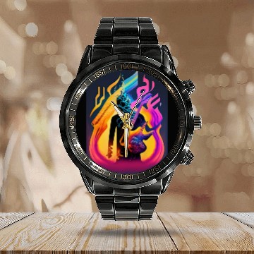 Discover Dance Through Spectrum Immerse in Color and sound Calendar Steel Band Watch