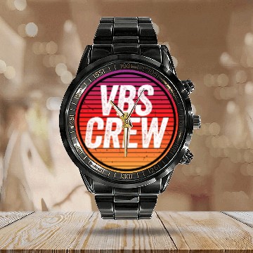Discover VBS Colorful Bible Vacation School Love Calendar Steel Band Watch
