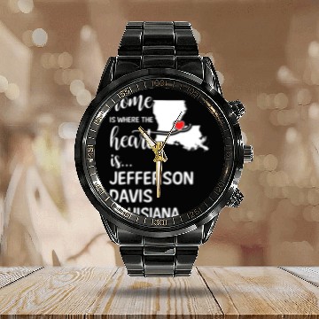 Discover Jefferson Davis County Louisiana Is Where My Heart Calendar Steel Band Watch