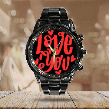 Discover Love You Collection: Embrace Heartfelt Moments Calendar Steel Band Watch
