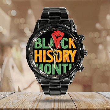 Discover Black History Month Calendar Steel Band Watch