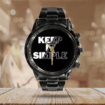 Discover Simply Elegant: Keep It Simple Design Calendar Steel Band Watch