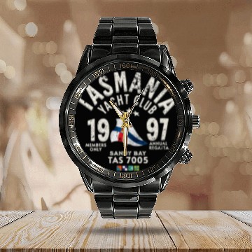 Discover Tasmania Yacht Club Regatta Design Calendar Steel Band Watch