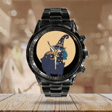 Discover Black Magic Calendar Steel Band Watch