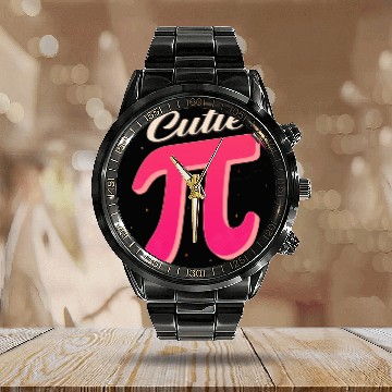 Discover Pi Day Calendar Steel Band Watch Women Kids Men Toddler Math Teacher