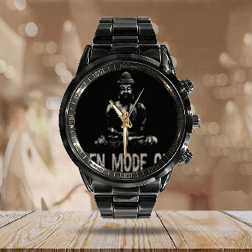 Discover Meditative Buddha: Your Path to Inner Peace Calendar Steel Band Watch