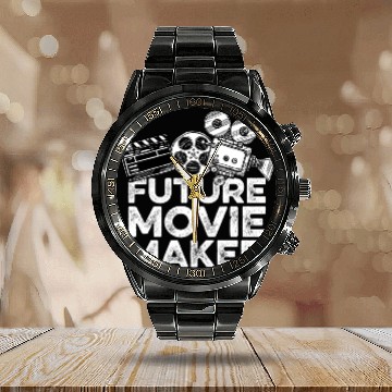 Discover Future Movie Maker Film Director Gift Calendar Steel Band Watch