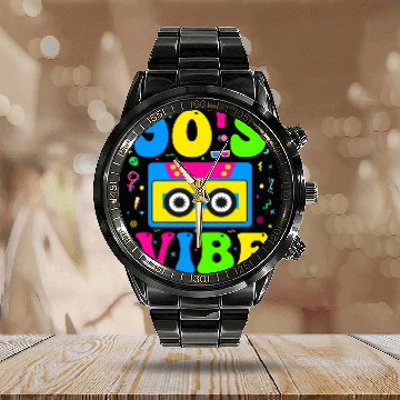 Discover 90s Vibe, 1990s Music 90s Costume Party Nineties Calendar Steel Band Watch