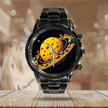 Discover Galaxy Mac and Cheese | Sci-fi Comfort Food Gifts Calendar Steel Band Watch