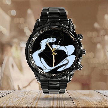 Discover Abstract Line Art Lesbian Couple Calendar Steel Band Watch