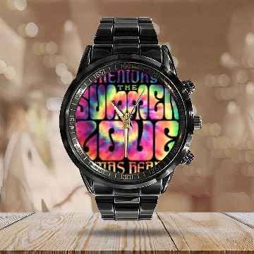 Discover Summer of Love 1967 Calendar Steel Band Watch