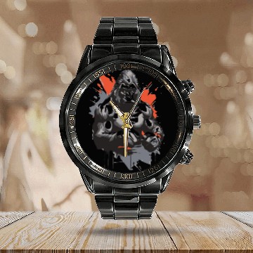 Discover gorilla fighter Calendar Steel Band Watch