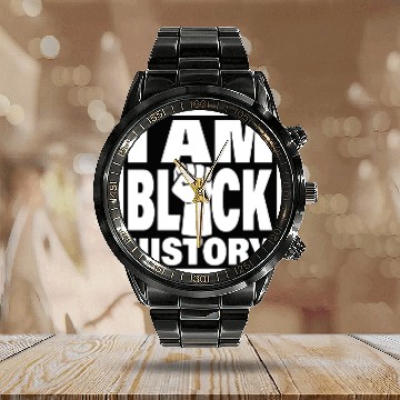 Discover I Am Black History Calendar Steel Band Watch