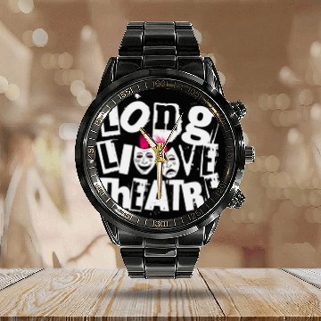 Discover Long Live Theatre Theater Punk Rock Calendar Steel Band Watch