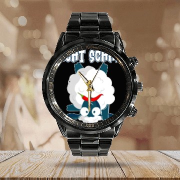 Discover Sheep North German Lamb Shepherd Calendar Steel Band Watch
