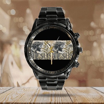 Discover Spiritual Sentiments Sublimation Calendar Steel Band Watch