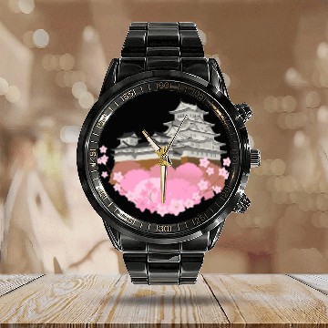 Discover Cherry Blossom Calendar Steel Band Watch