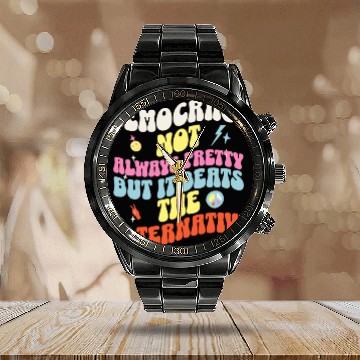 Discover I Vote Pizza So Don't Blame Me Calendar Steel Band Watch