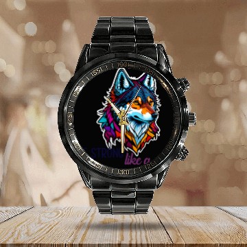 Discover Wolf inspired Calendar Steel Band Watch collection.