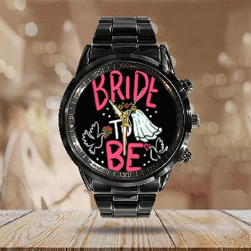 Discover Bride To Be Engagement Marriage Bachelorette Party Calendar Steel Band Watch
