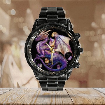 Discover The Jeweled Dragon Calendar Steel Band Watch