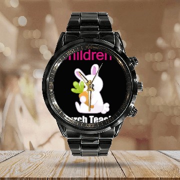 Discover Children's Church Sunday Schhol Teacher Calendar Steel Band Watch
