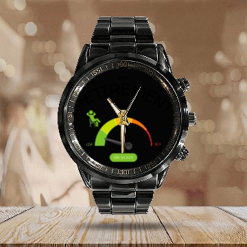 Discover My Retirement Plans: Relaxing Low Stresslevel Calendar Steel Band Watch