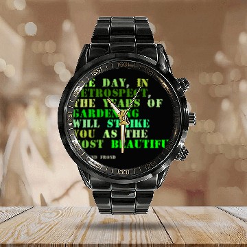 Discover Plant sayings fake sigmund freud quote Calendar Steel Band Watch
