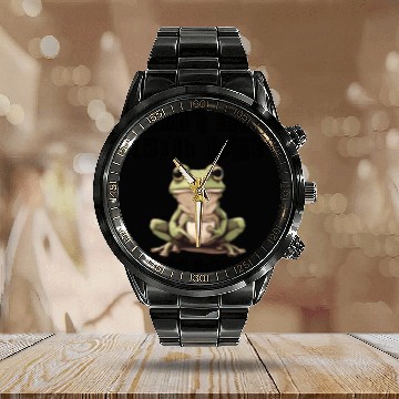 Discover I Can't Live Laugh Love in These Conditions Calendar Steel Band Watch