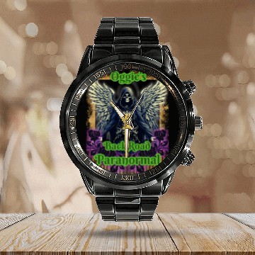 Discover Oggie's Grim Reaper Calendar Steel Band Watch