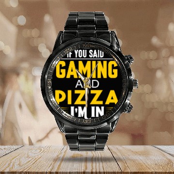 Discover Gaming Calendar Steel Band Watch