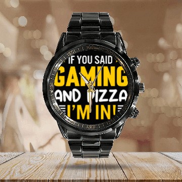 Discover Gaming Calendar Steel Band Watch