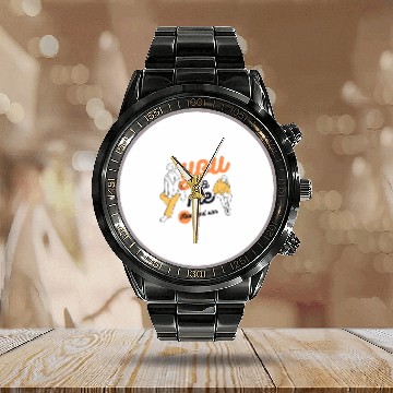 Discover Mom and son Calendar Steel Band Watch