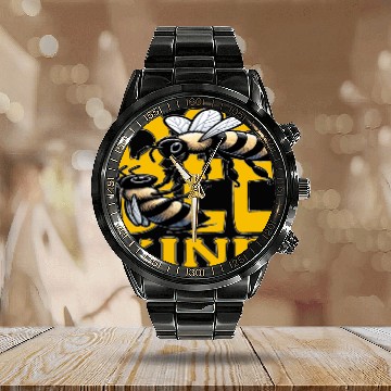 Discover Bee Kind, Compassionate Bee Message Calendar Steel Band Watch