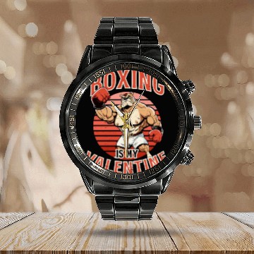 Discover Boxing Boxing Is My Valentine Calendar Steel Band Watch