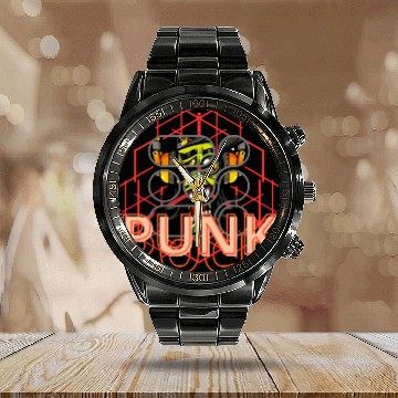Discover Punk Rock Streetwear Calendar Steel Band Watch