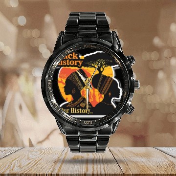Discover Black history month Calendar Steel Band Watch