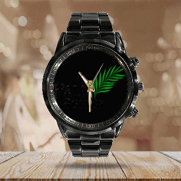 Discover Palm Sunday Calendar Steel Band Watch - Classic Calendar Steel Band Watch